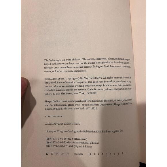 Daniel Silva Thriller Lot The Cellist 1st Ed, The Fallen Angel, The Kill Artist - Picture 6 of 6